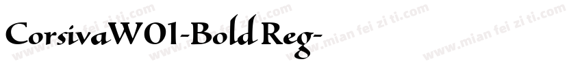 CorsivaW01-Bold Reg字体转换